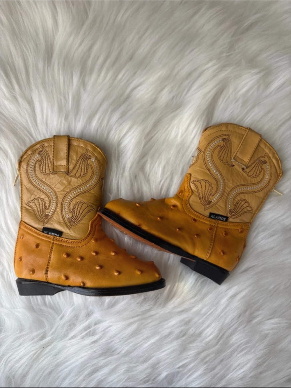 Baby Ostrich Cowboy Boots